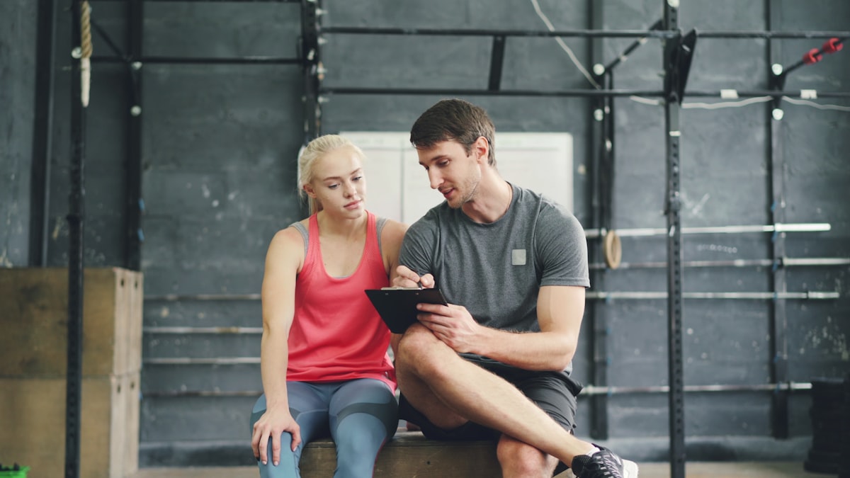 Men training with natural approach